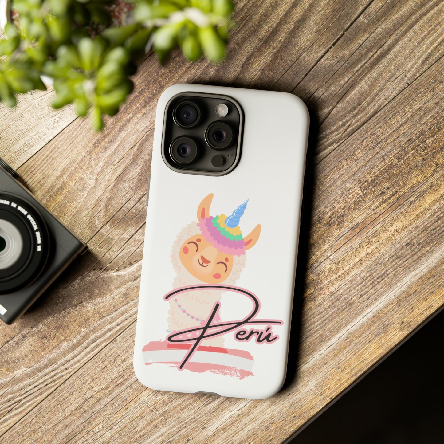 Tough iPhone Case "Llama Love on-the-Go"