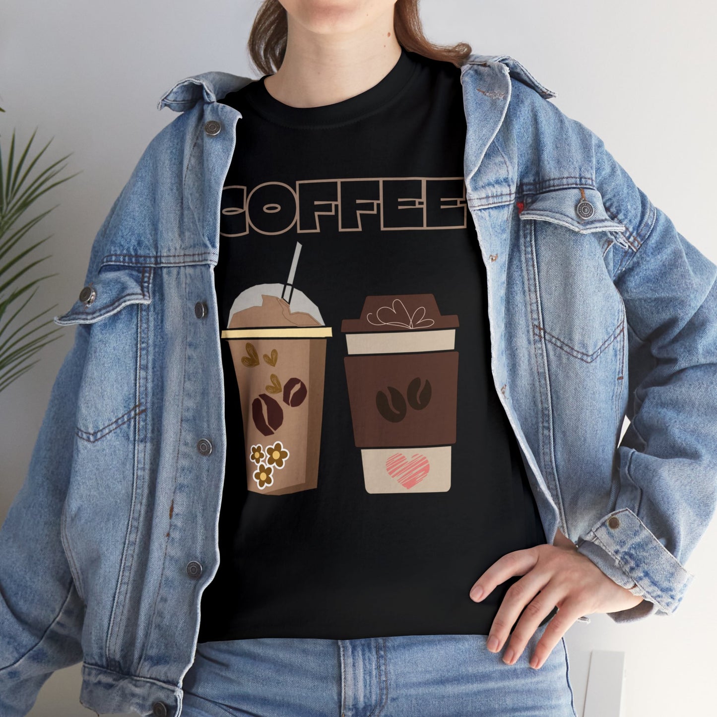 Best Unisex Coffee T-Shirt "Two Cups"