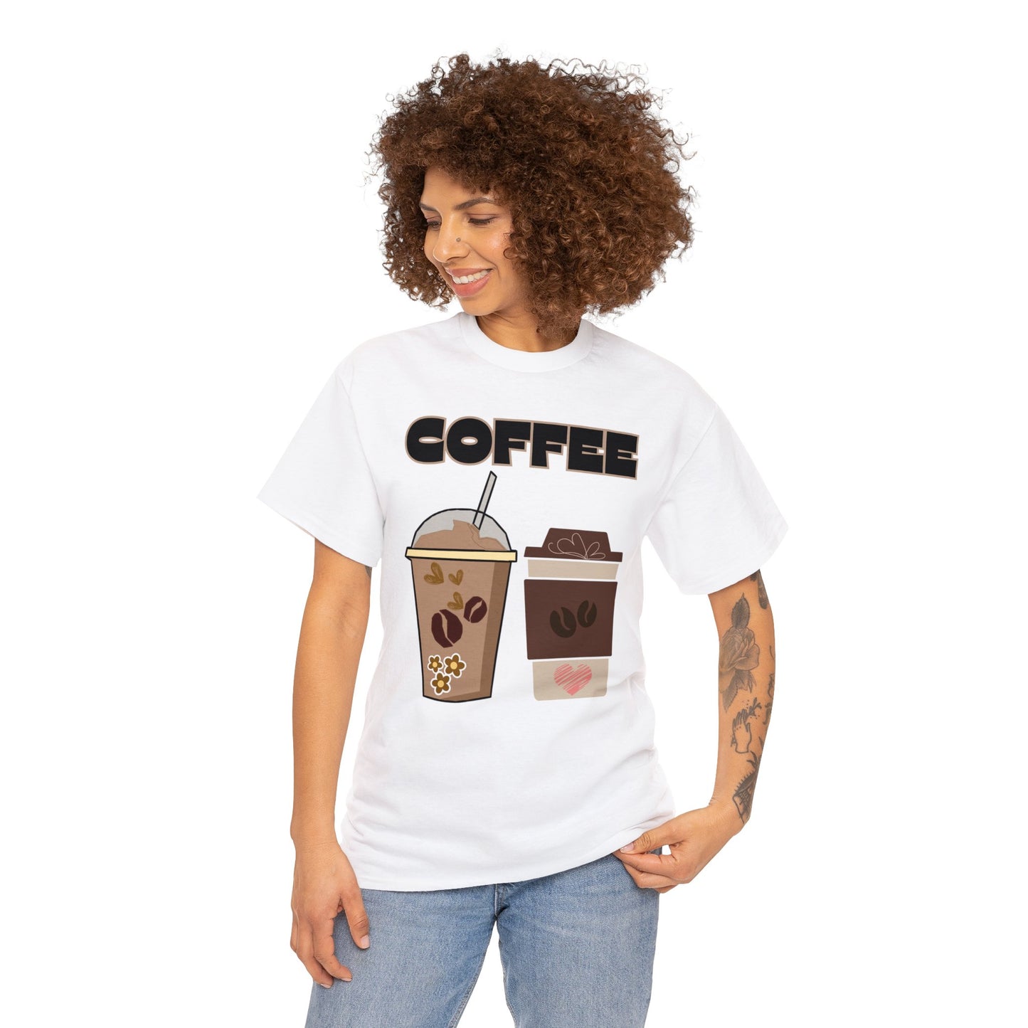 Best Unisex Coffee T-Shirt "Two Cups"