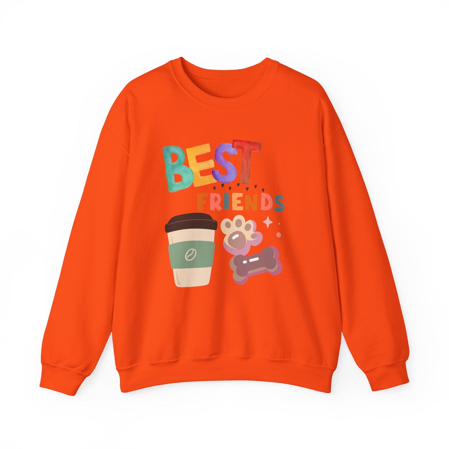 ๐พ Best Friends Coffee & Dog Sweatshirt USA | Unisex Cozy Sweater