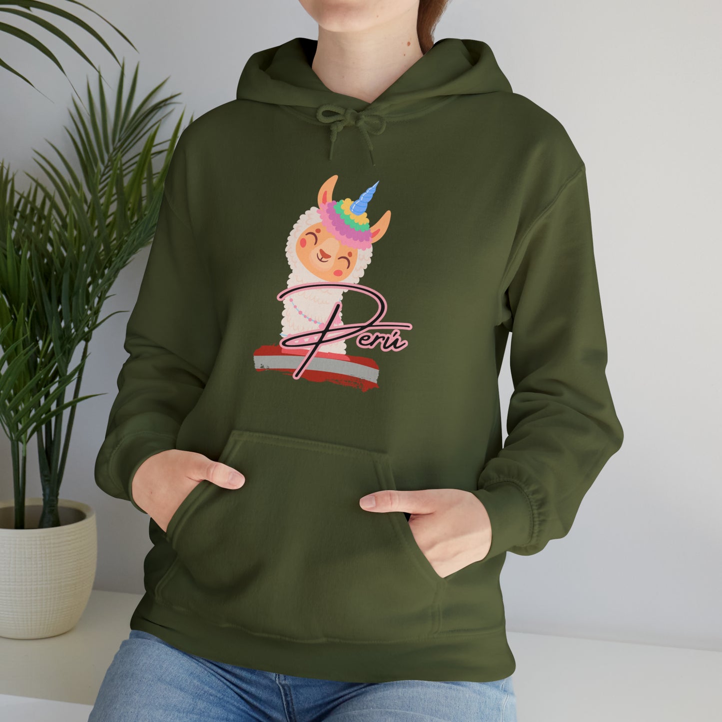 Peruvian Unisex Hoodie 'Andean Majesty'