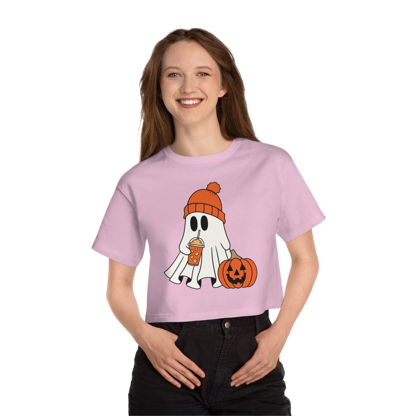 Best Customized Champion Crop coffee Tee You Need This Fall: The Ghostly Pumpkin Spice Latte