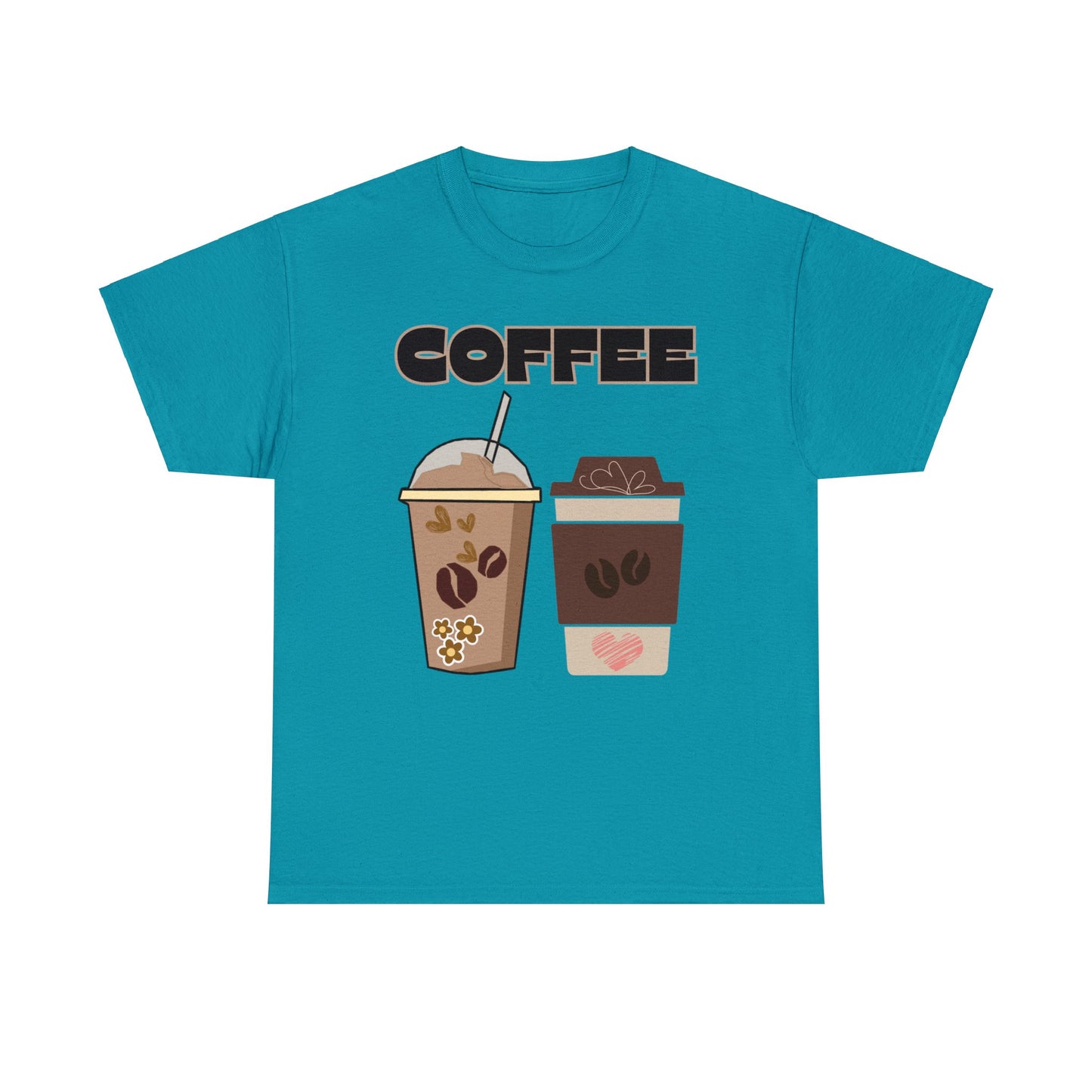 Best Unisex Coffee T-Shirt "Two Cups"