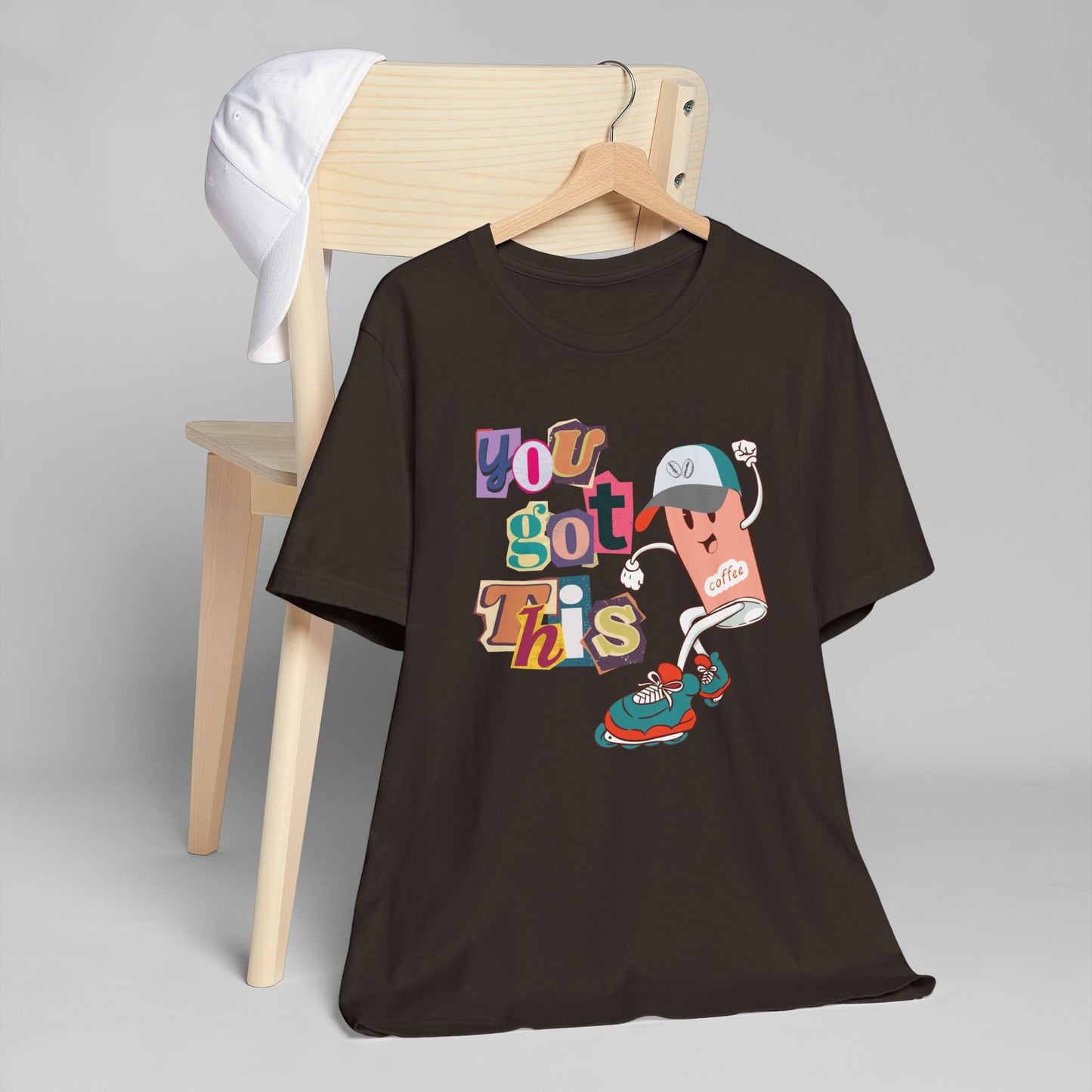 You Got This Coffee Skater T-Shirt – Fun Motivational Graphic Tee for Coffee Lovers (USA Only)