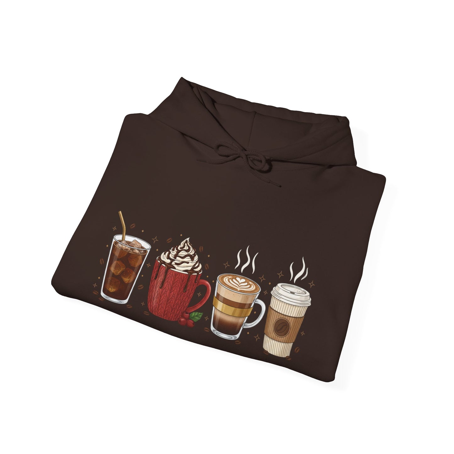 Coffee Lovers Hoodie USA ☕ – Unisex Hoodie Featuring Every Style of Coffee