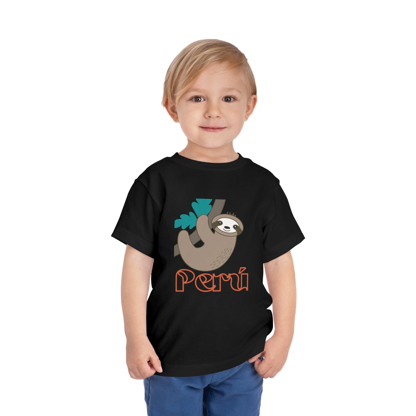 Best PeruvianToddler Short Sleeve Tee "Peru Perezozo"