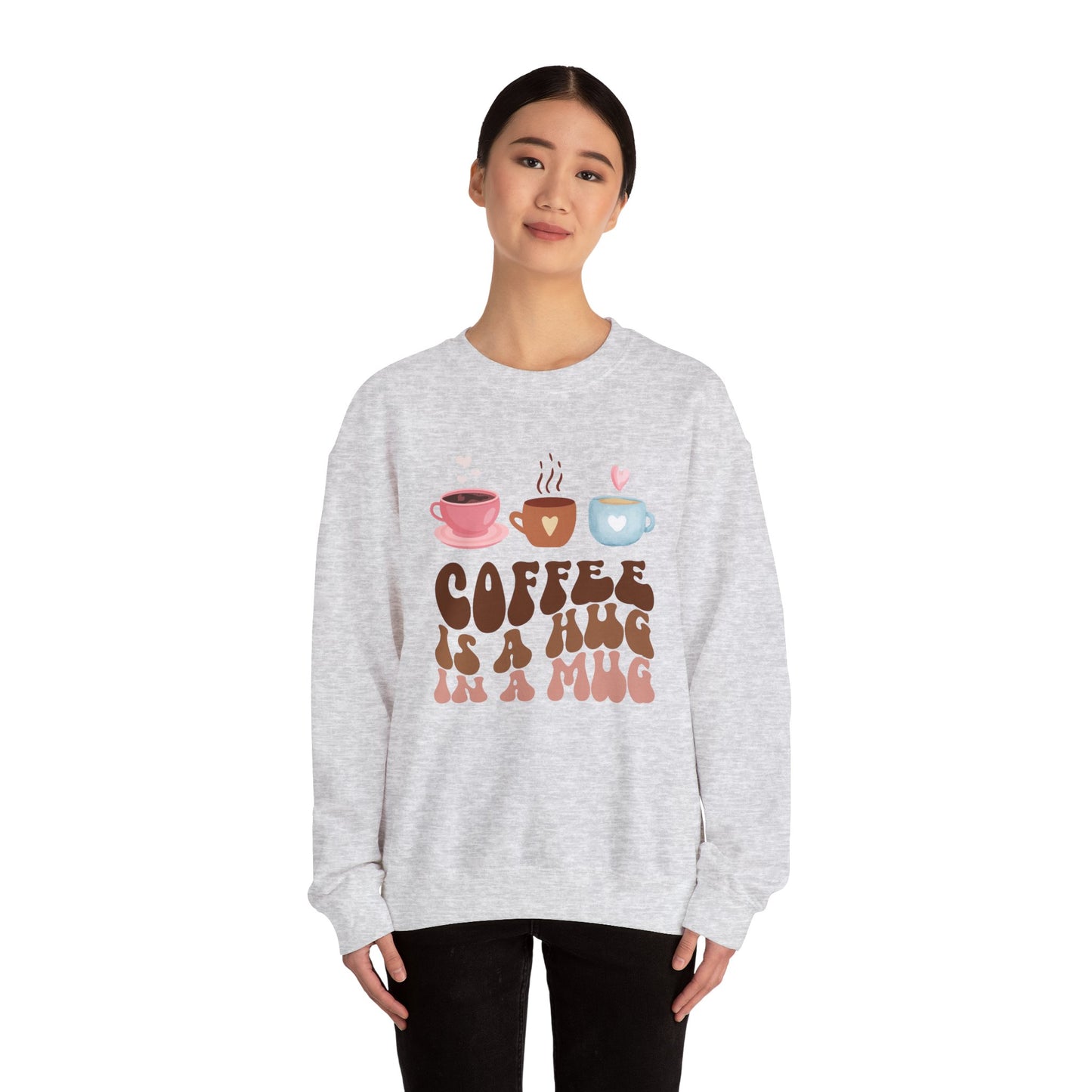 ☕ Coffee Is a Hug in a Mug Sweatshirt USA | Cozy Unisex Sweater