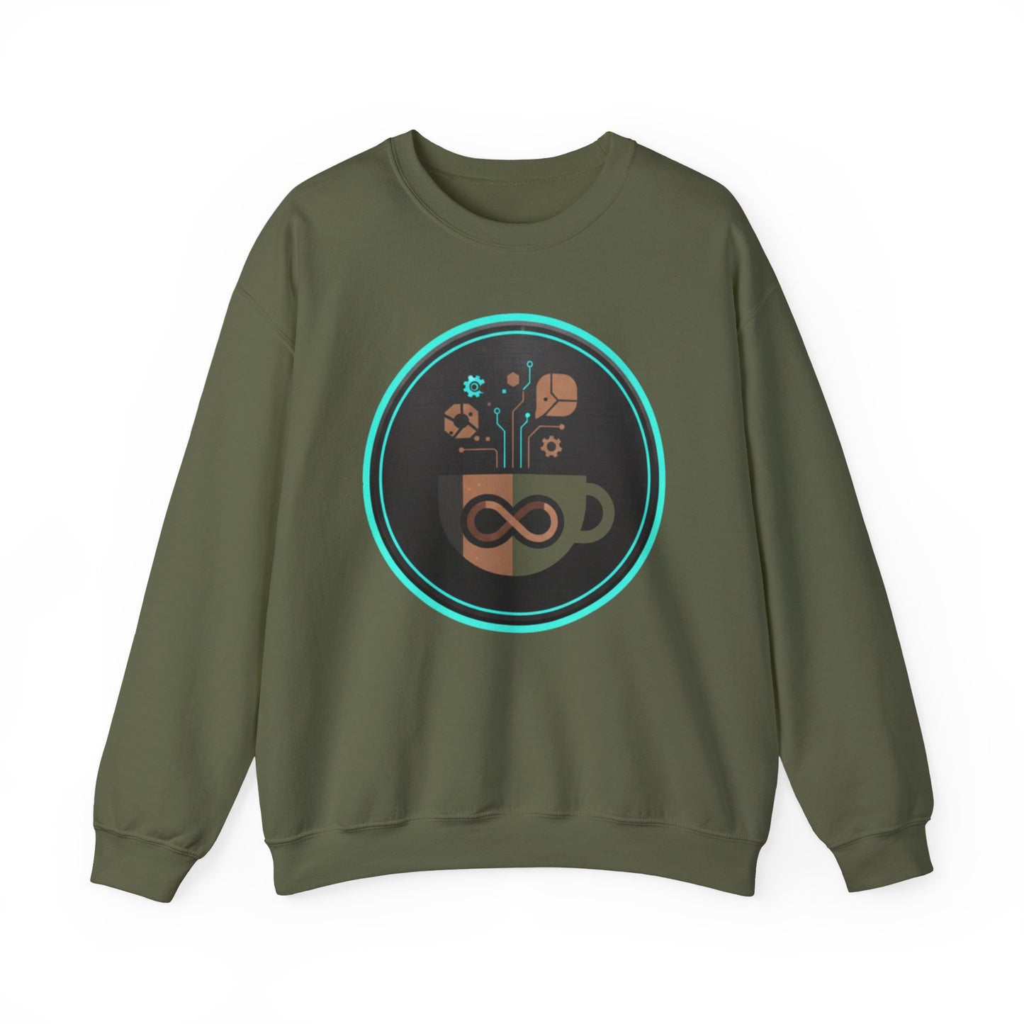 ♻️☕ Eco-Tech Coffee Infinity Sweatshirt USA | Sustainable Unisex Coffee Sweater