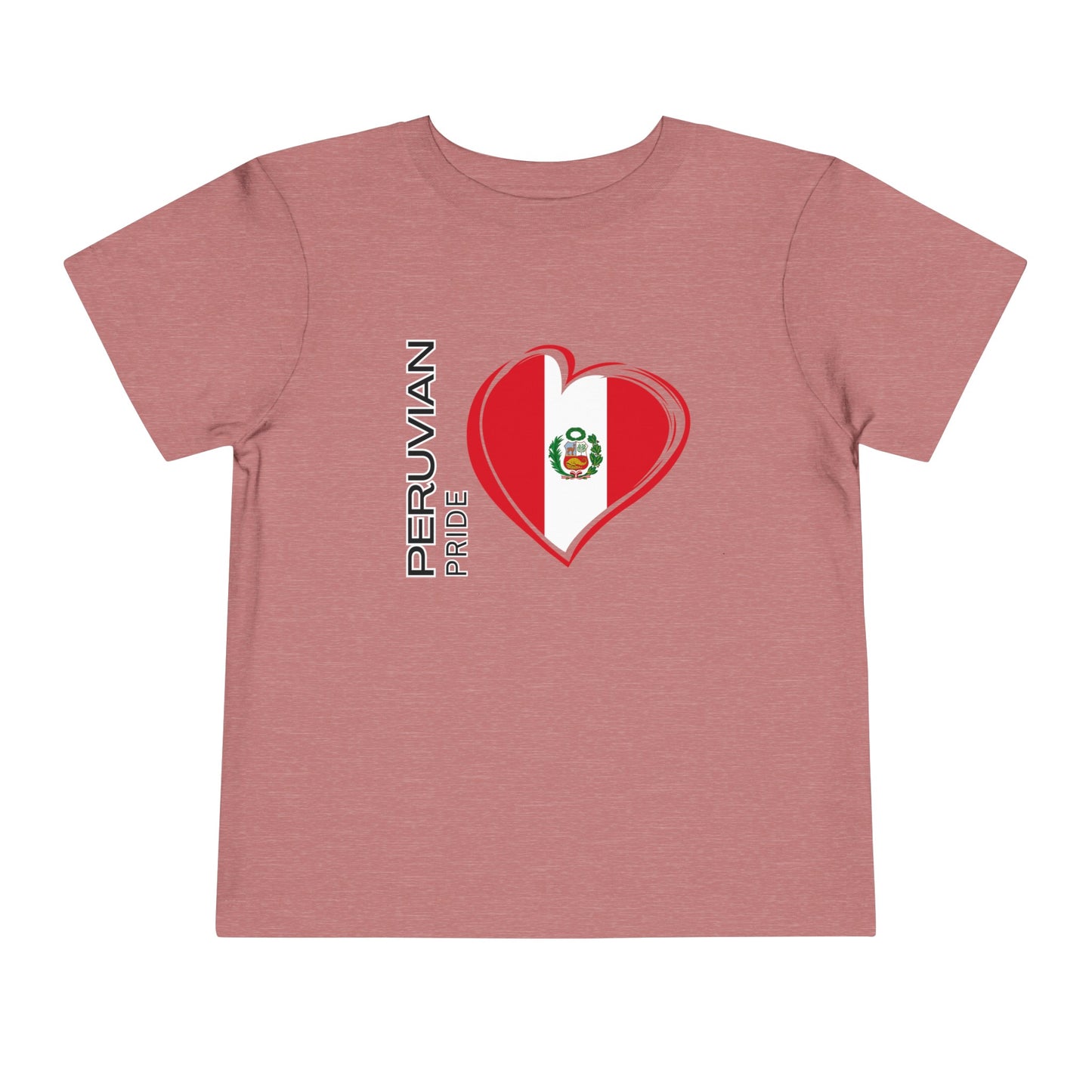 Best PeruvianToddler Short Sleeve Tee "Peruvian Pride Flag"