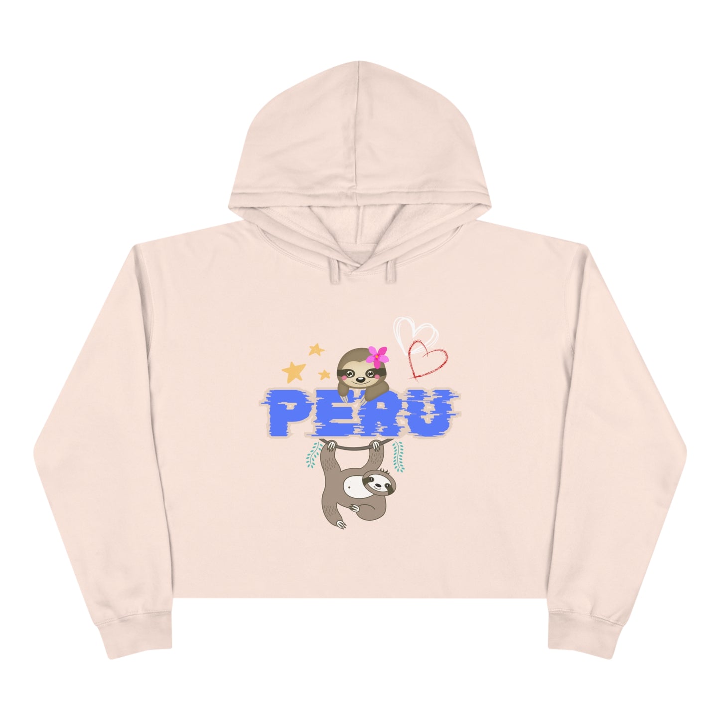 Best Peruvian Crop Hoodie "PERU Jungle Love"