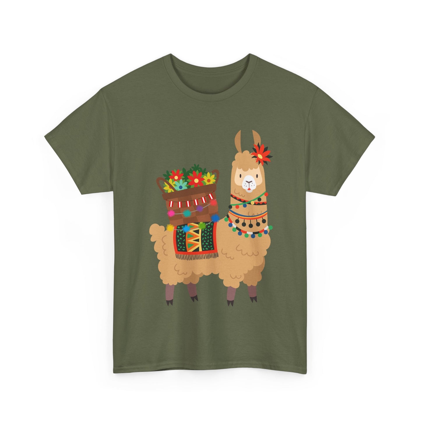 Fiesta Llama Unisex Tee – Bold Print, Classic Comfort
