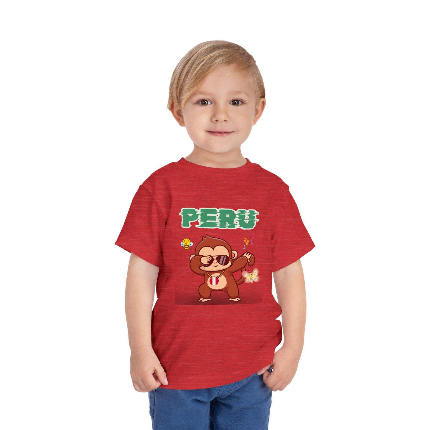 Best PeruvianToddler Short Sleeve Tee "Peruvian Jungle Party"