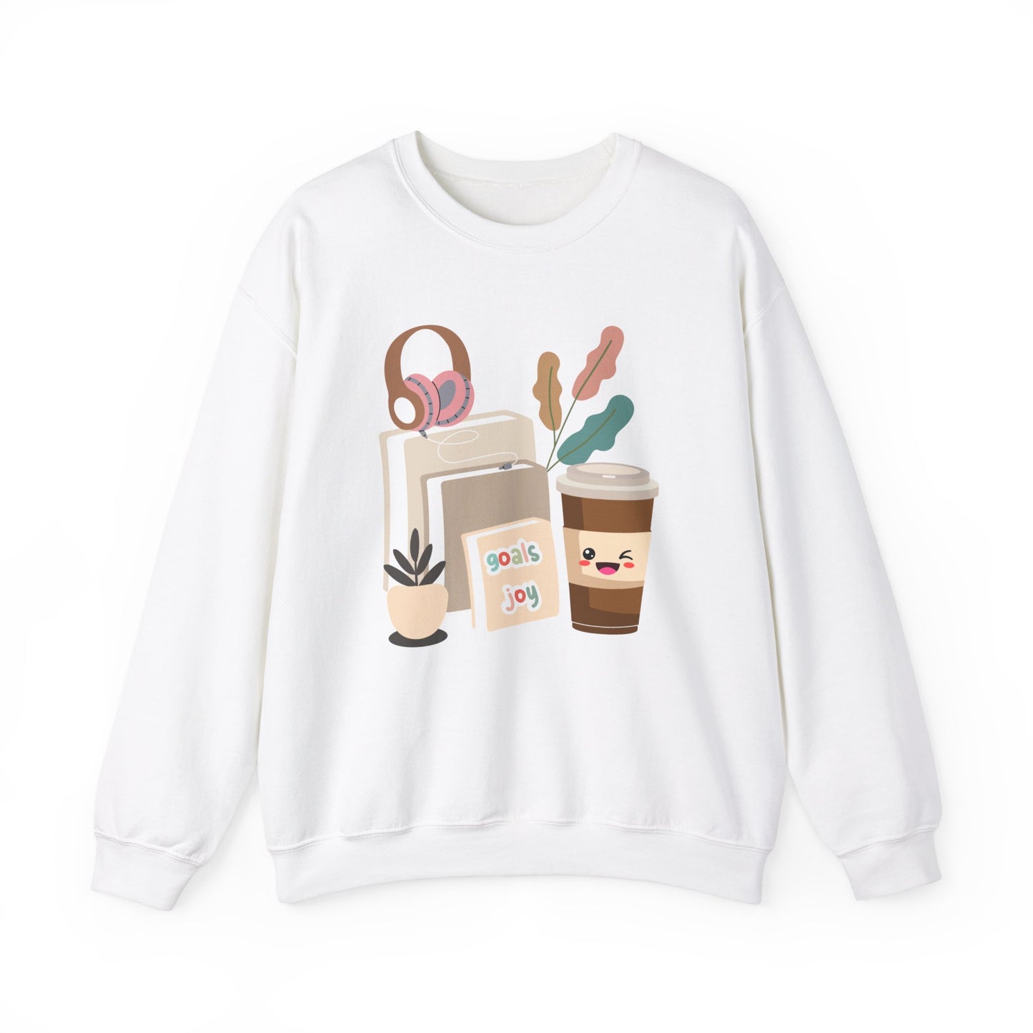 ☕ Goals & Joy Coffee Sweatshirt USA | Motivational Unisex Sweater