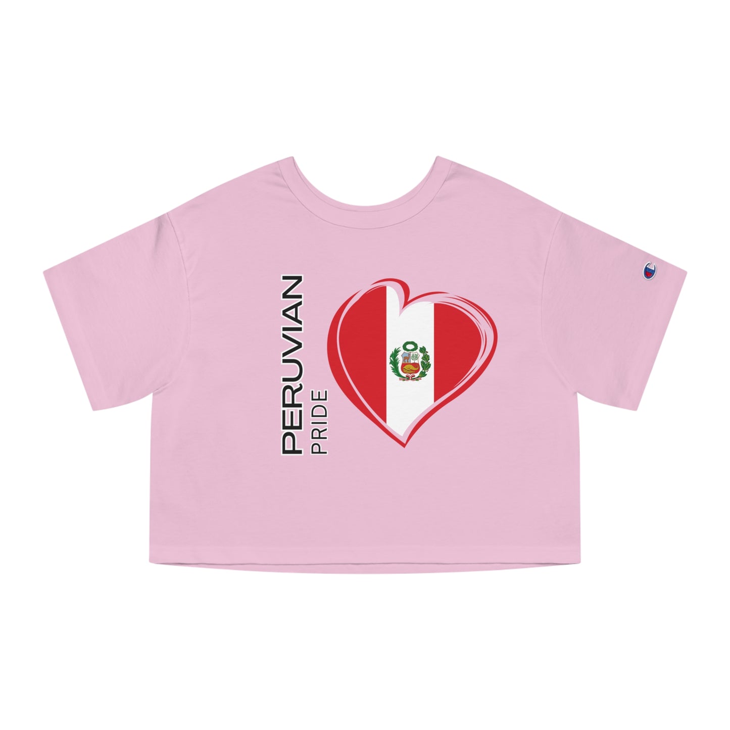 Best Champion Peruvian Cropped T-Shirt "Peruvian Flag Pride"