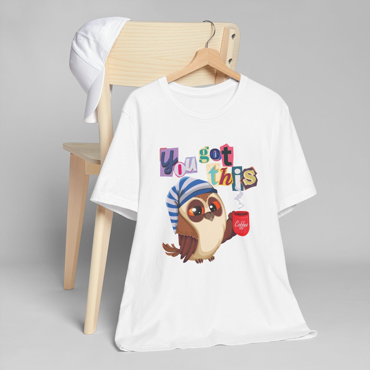 You Got This Coffee Owl T-Shirt – Cute Motivational Graphic Tee for Coffee Lovers (USA Only)