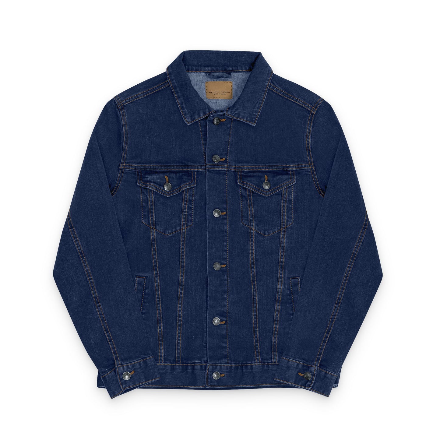 Bold Coffee Logo Denim Jacket – Unisex Embroidered Style (USA Only)