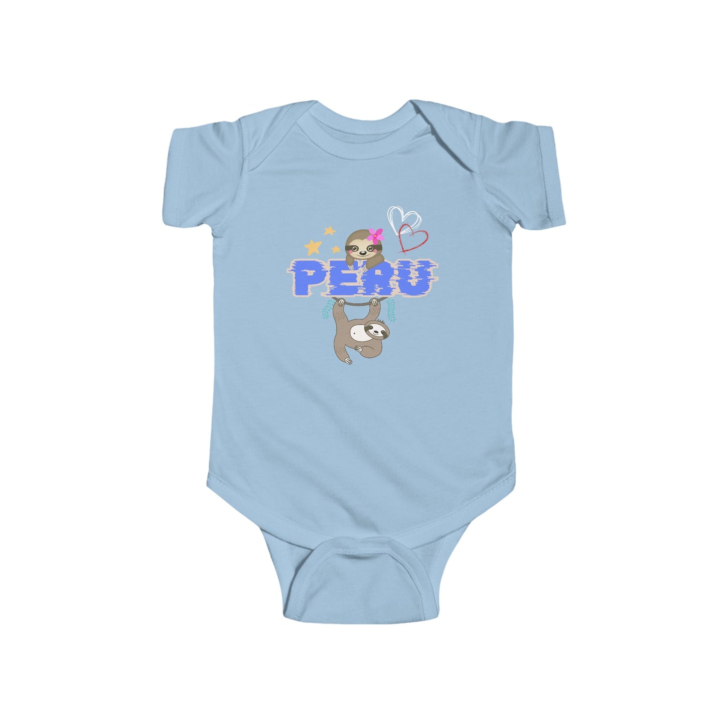 Best Unisex Peruvian Infant Fine Jersey Bodysuit "Peruvian Jungle Perezozo"