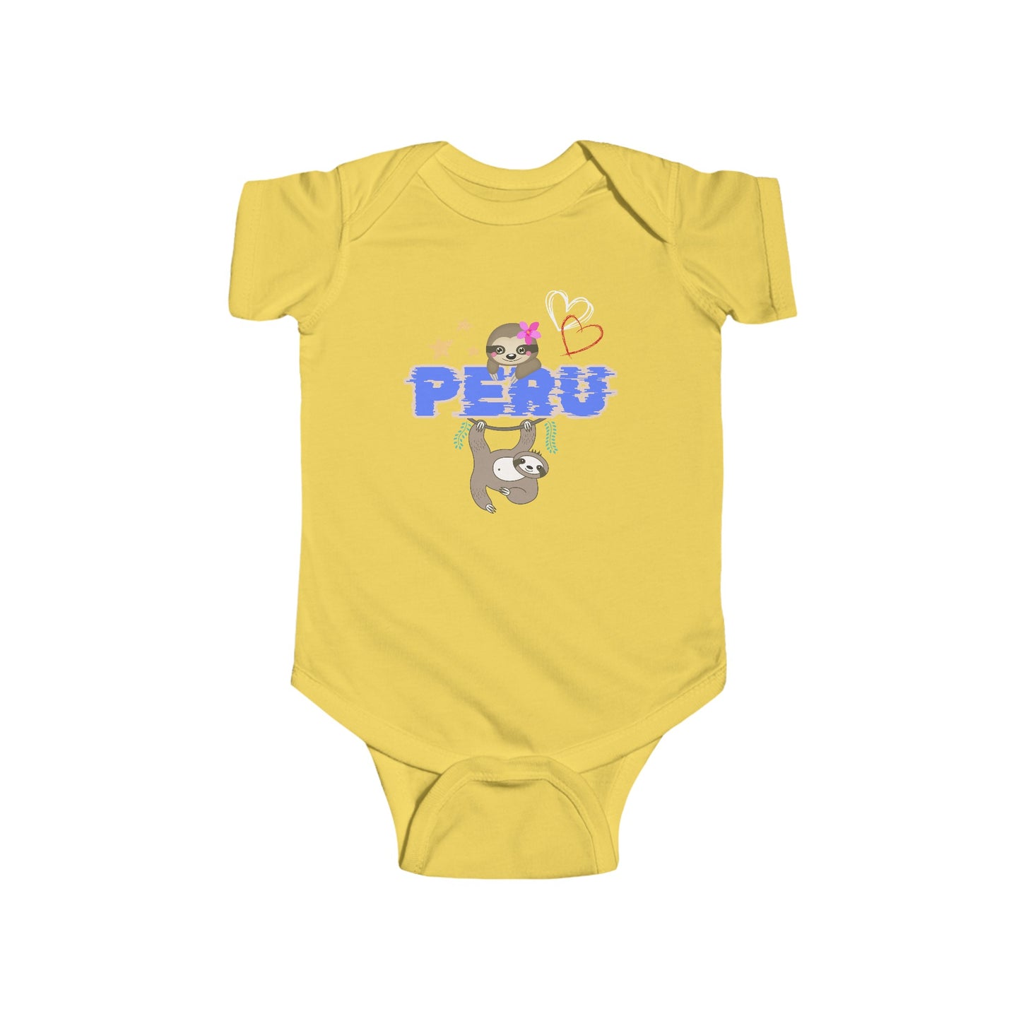 Best Unisex Peruvian Infant Fine Jersey Bodysuit "Peruvian Jungle Perezozo"
