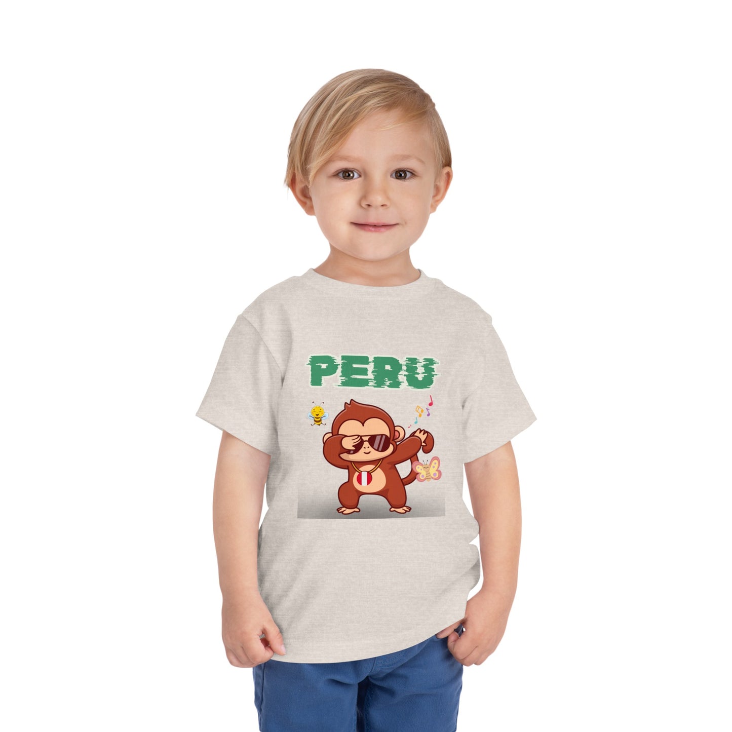 Best PeruvianToddler Short Sleeve Tee "Peruvian Jungle Party"