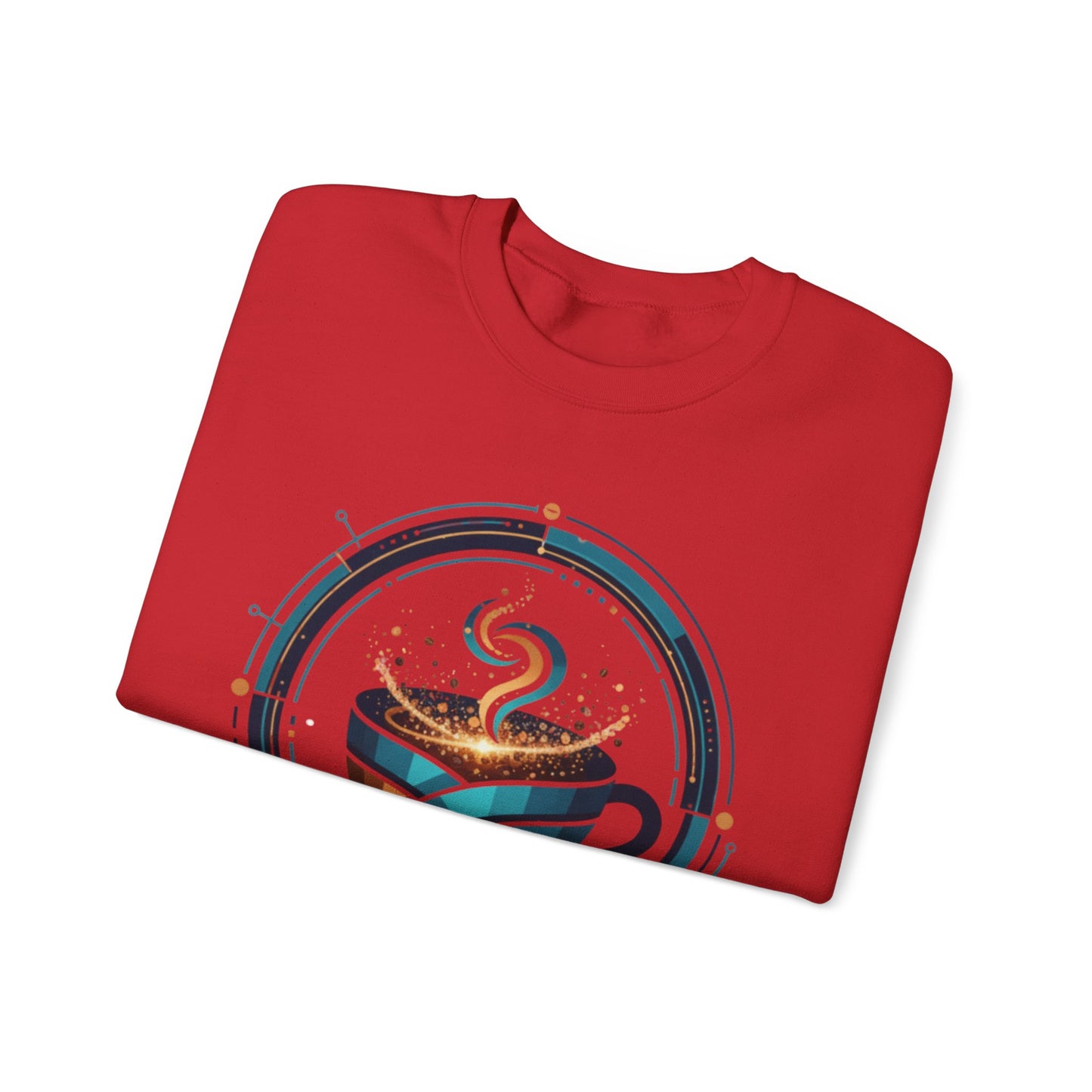 π΅β Futuristic Coffee Cup Sweatshirt USA | Eco-Friendly Unisex Coffee Sweater