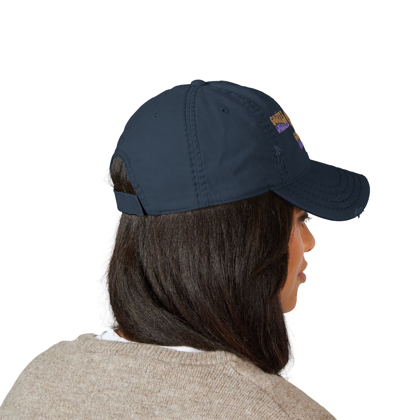 Coffee Emergency Distressed Dad Hat – Tired Emoji Style (USA Only)
