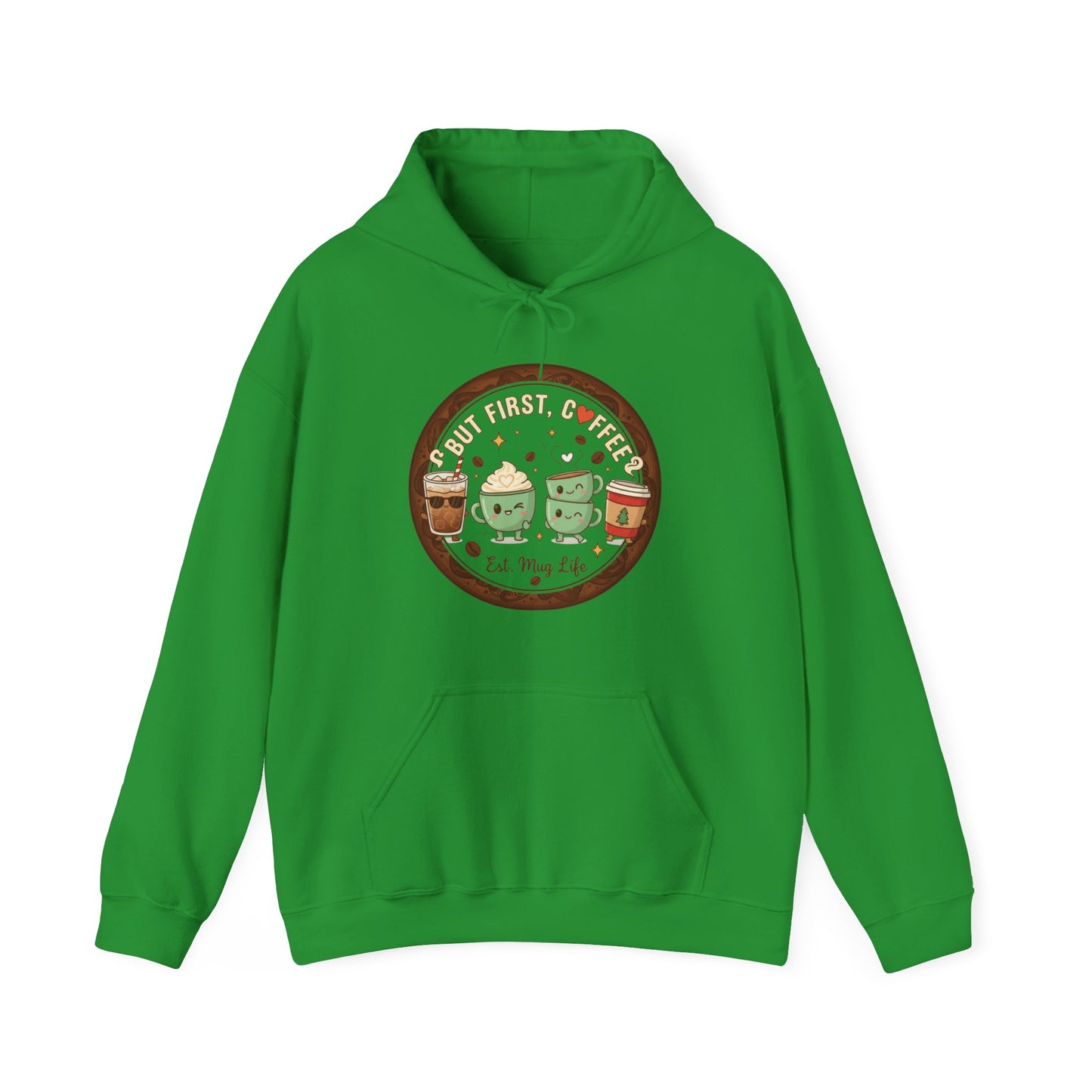 ☕❤️ But First, Coffee Hoodie USA | Cozy Coffee Lovers Hoodie