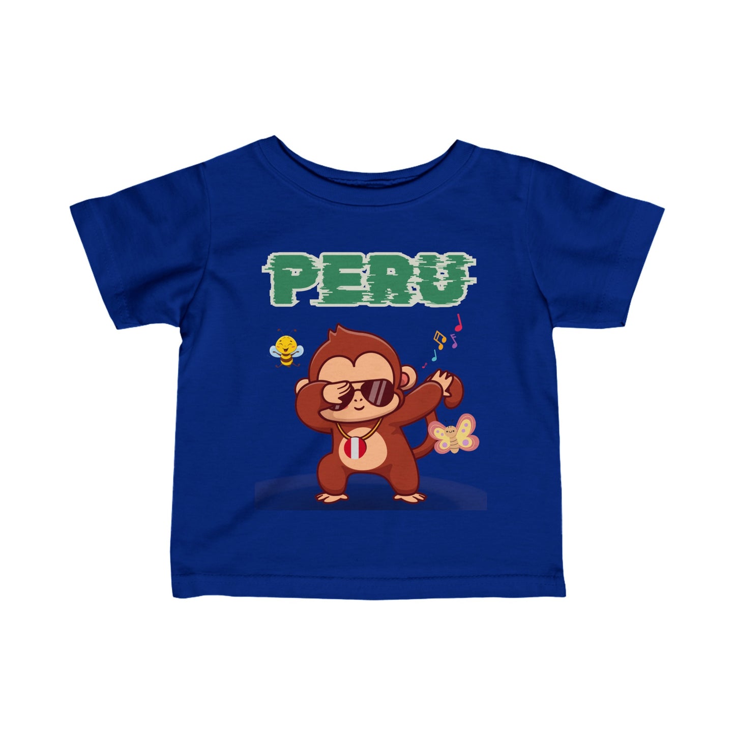 Best Peruvian Infant Fine Jersey Tee "Peruvian Jungle Party"