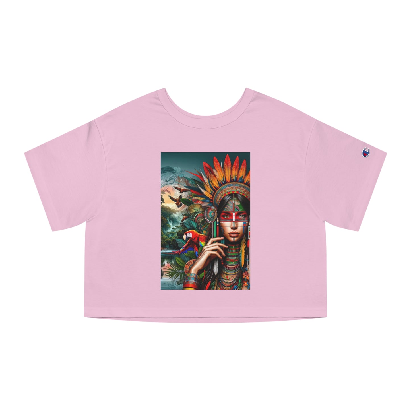Champion Peruvian Cropped T-Shirt "Ashaninka Girl"