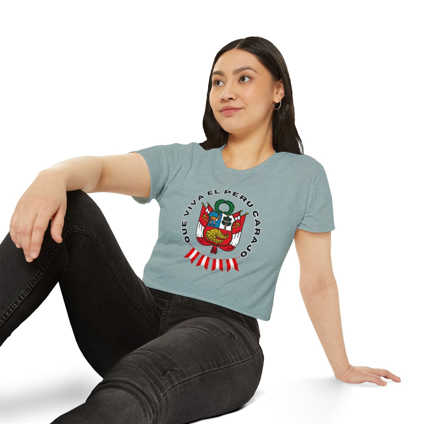 Best Peruvian Crop Top "Peru Escudo"