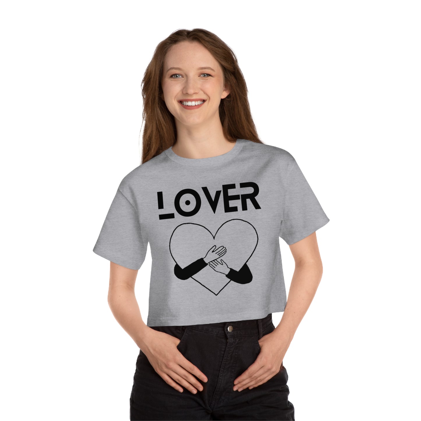 Best Champion Cropped T-Shirt "Lover Heart"