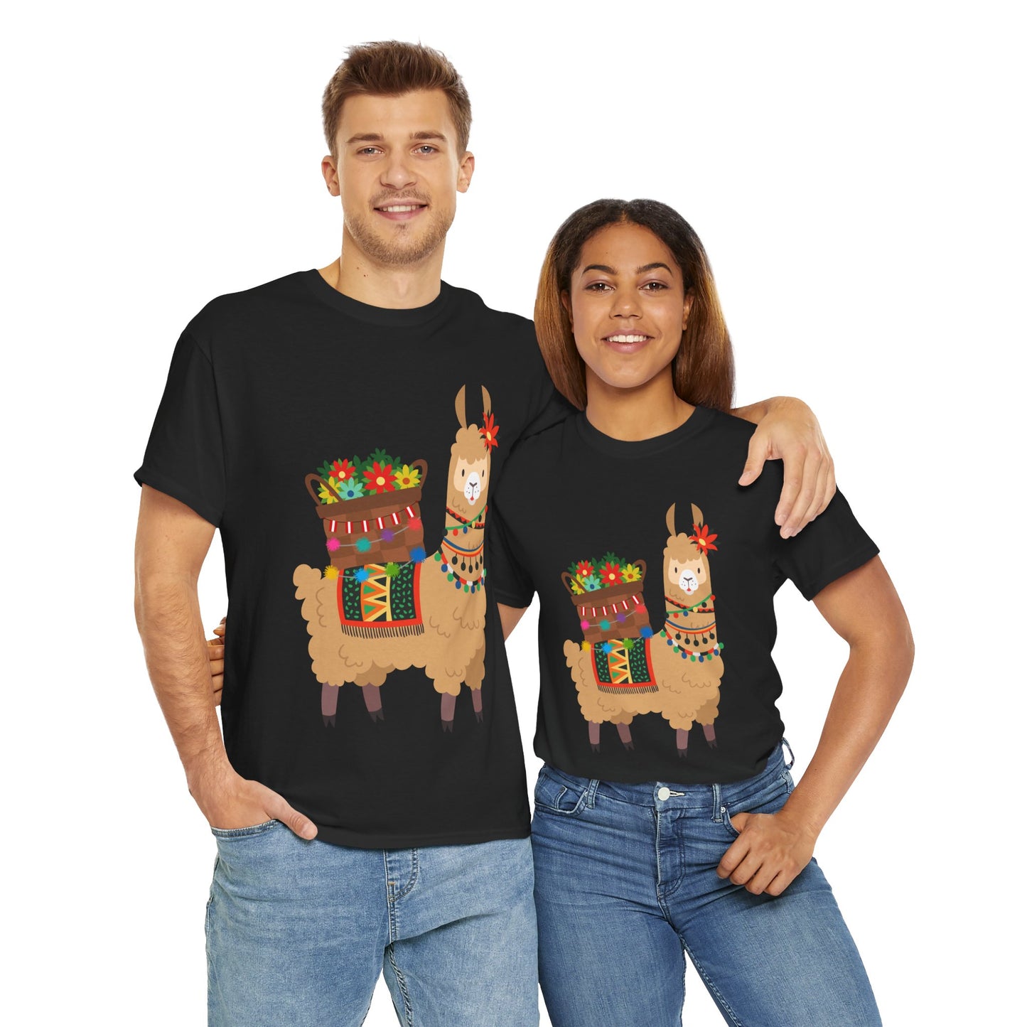 Fiesta Llama Unisex Tee – Bold Print, Classic Comfort