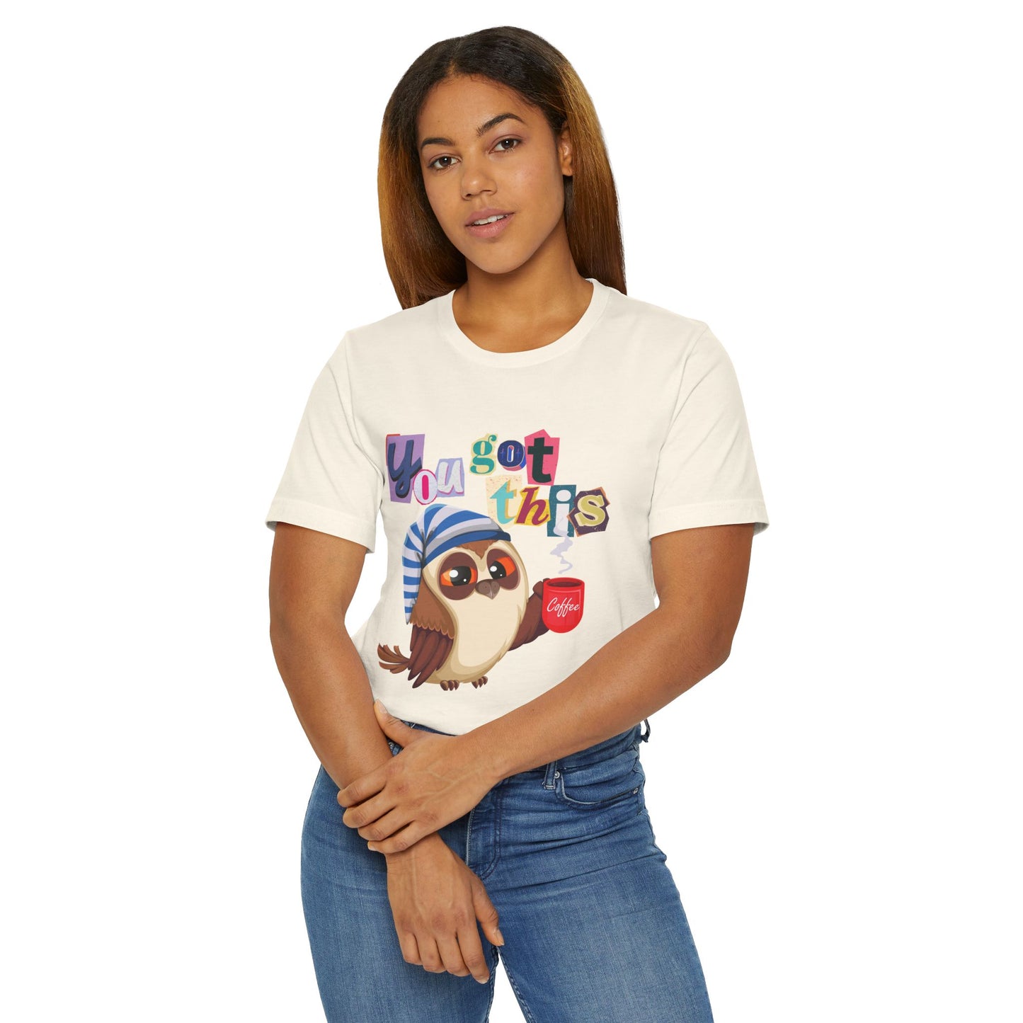 You Got This Coffee Owl T-Shirt – Cute Motivational Graphic Tee for Coffee Lovers (USA Only)
