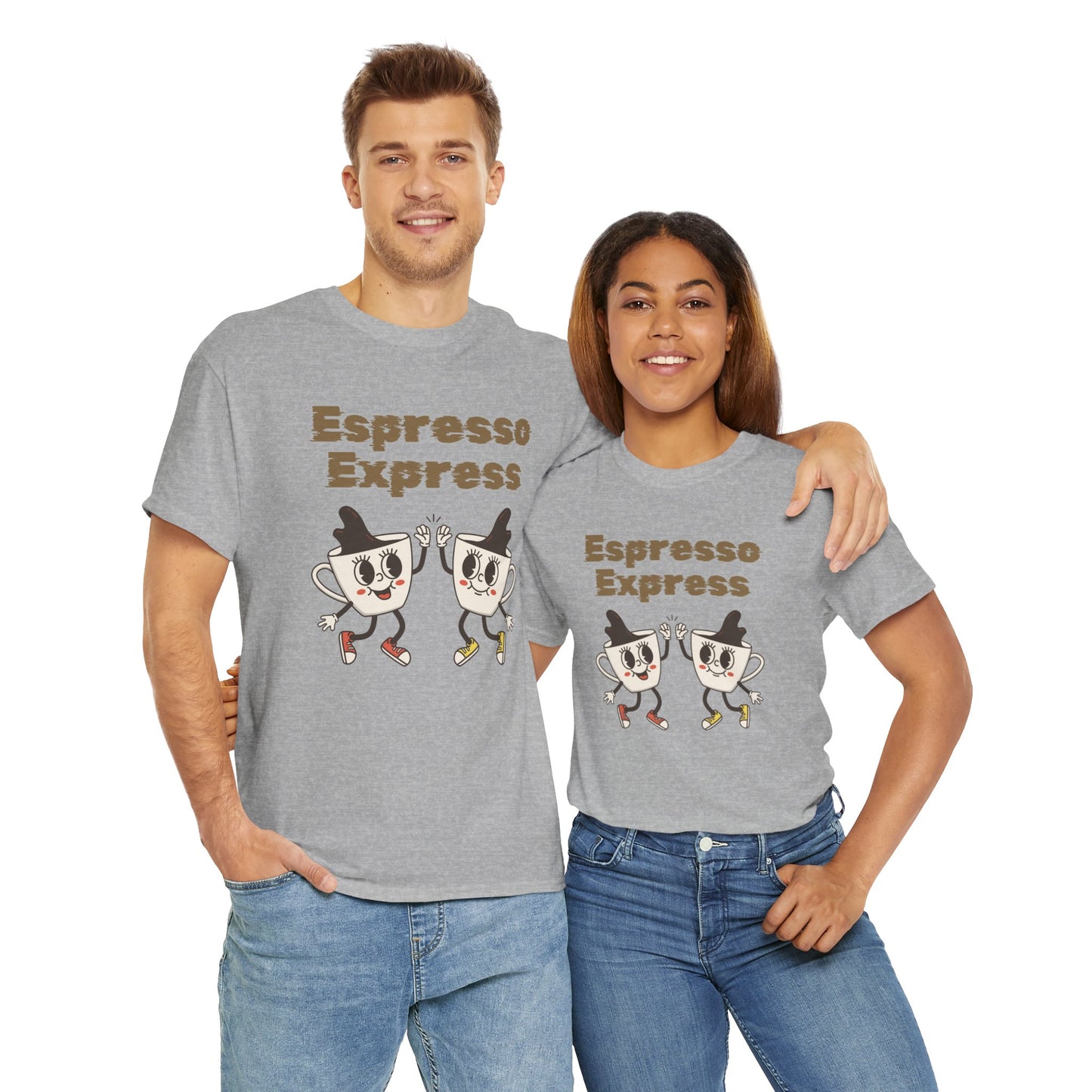 Best Unisex  Espresso Express Coffee Tee That's Brewing Smiles: Caffeine Teamwork