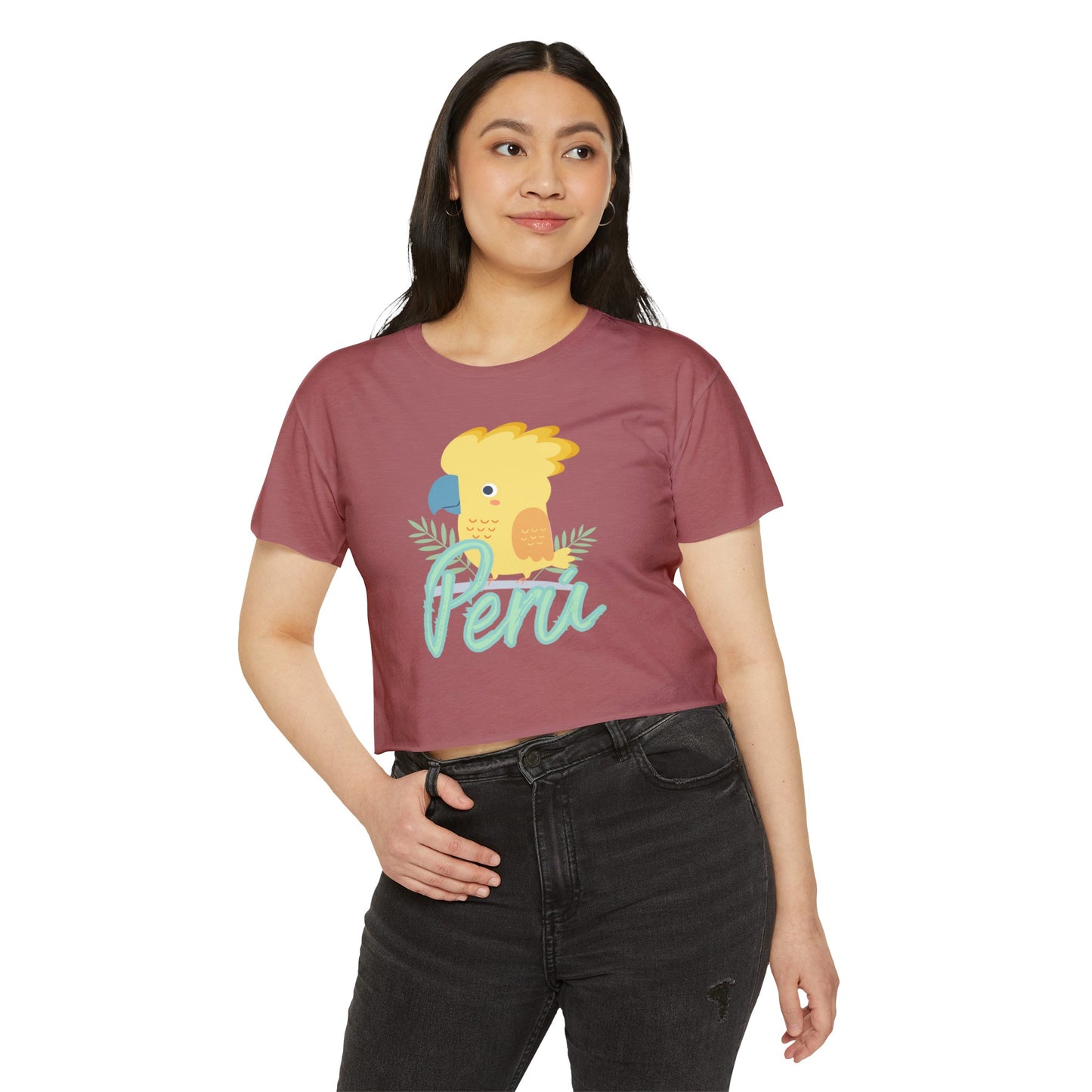 Peruvian Crop Top "Gallito de Las Rocas"