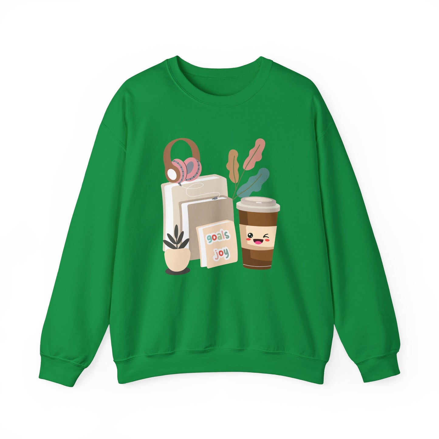 ☕ Goals & Joy Coffee Sweatshirt USA | Motivational Unisex Sweater