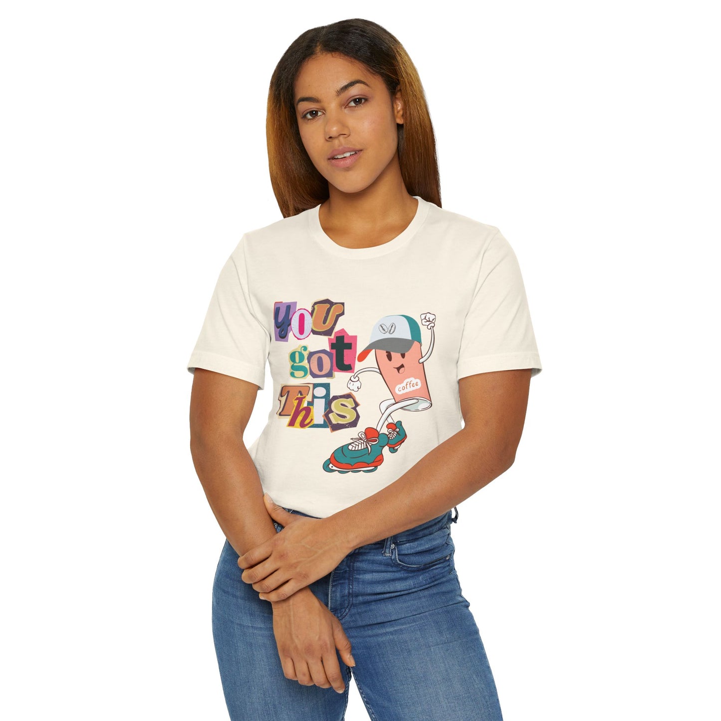 You Got This Coffee Skater T-Shirt – Fun Motivational Graphic Tee for Coffee Lovers (USA Only)