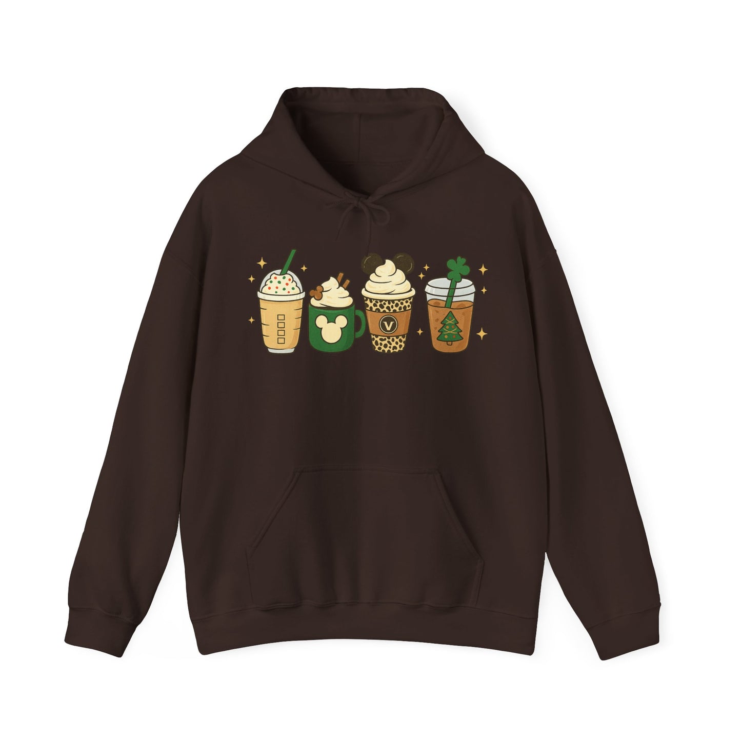 Seasonal Coffee Cups Hoodie USA ☕✨ – Unisex Coffee Hoodie for Every Occasion