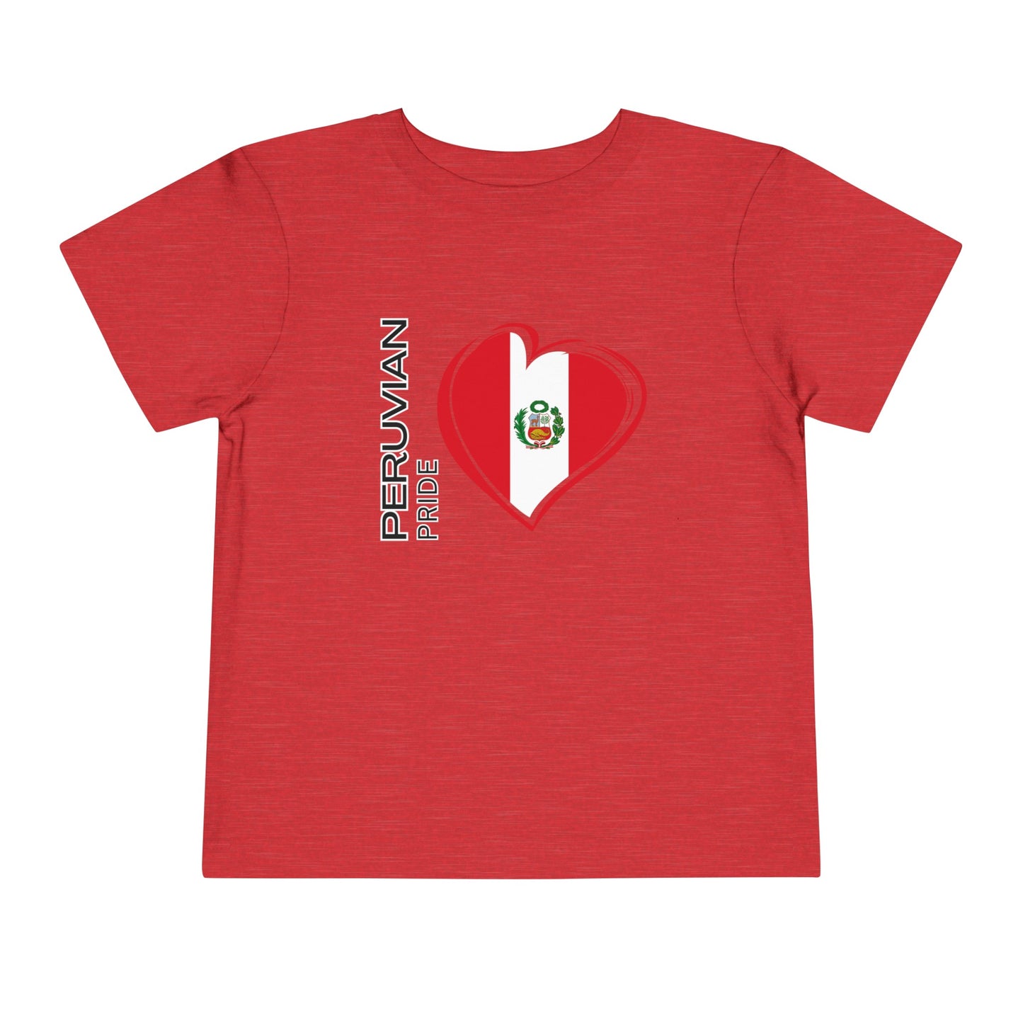 Best PeruvianToddler Short Sleeve Tee "Peruvian Pride Flag"