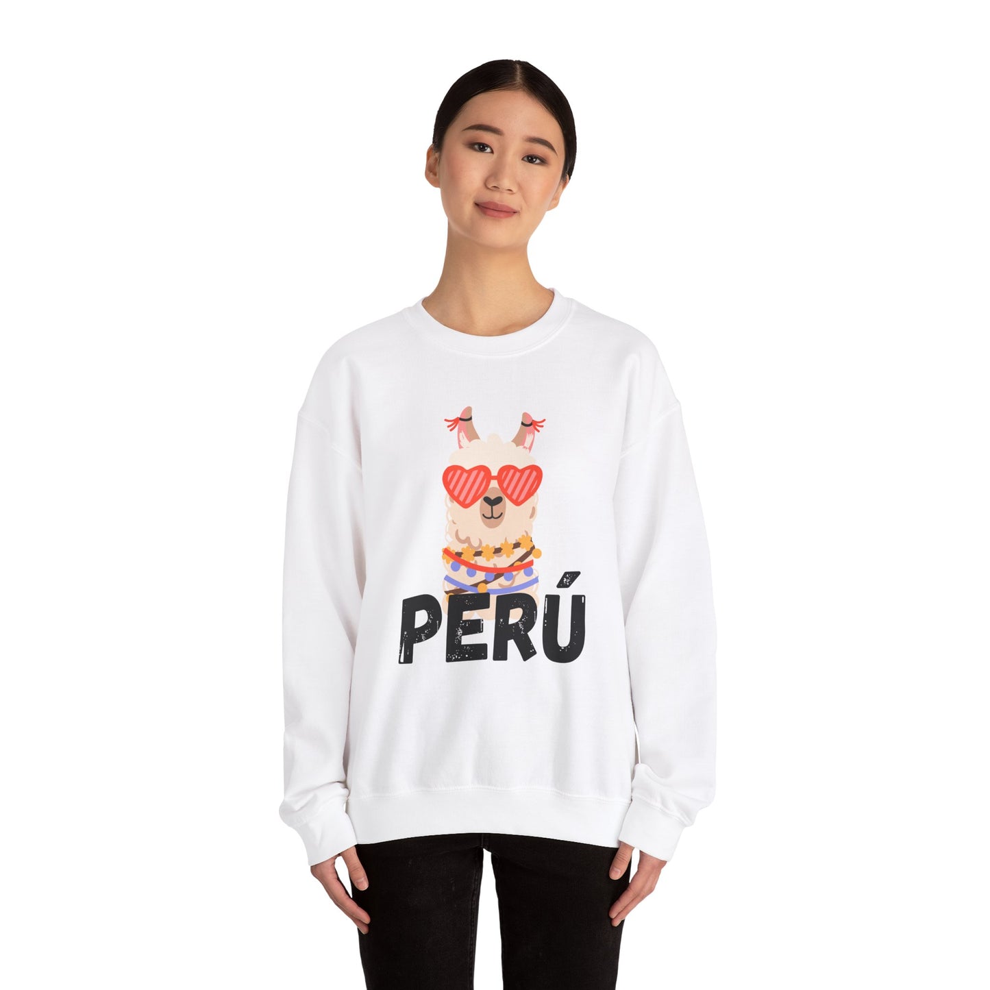 Best Unisex Sweatshirt Peruvian Inspired "Llama Heart"