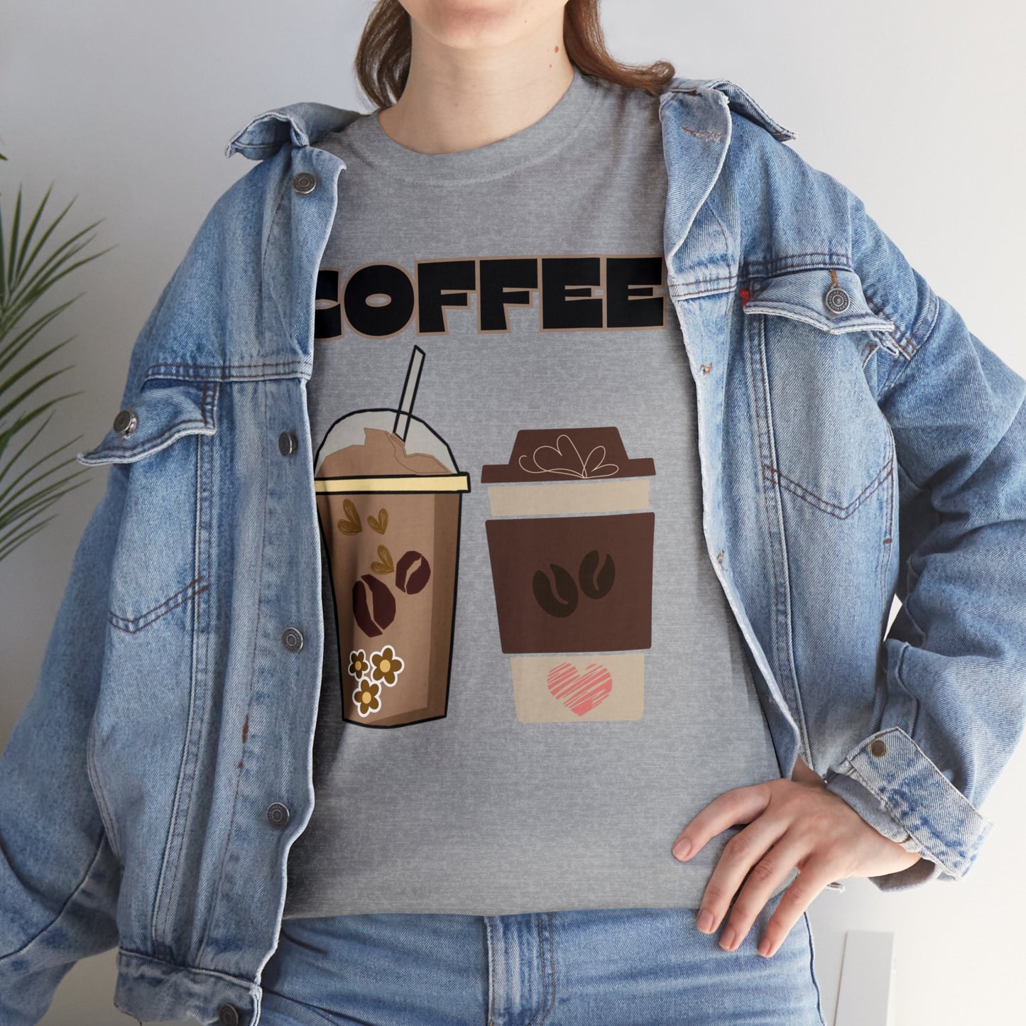 Best Unisex Coffee T-Shirt "Two Cups"