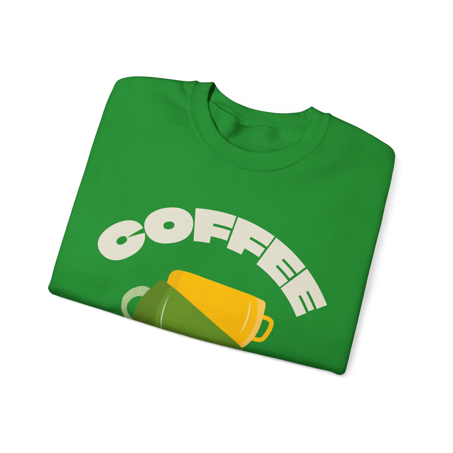 βπ’ Stacked Coffee Cups Sweatshirt USA | Eco-Friendly Unisex Coffee Sweater