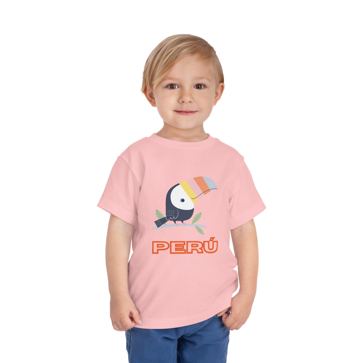 Best PeruvianToddler Short Sleeve Tee "Peru Toucan Colors"