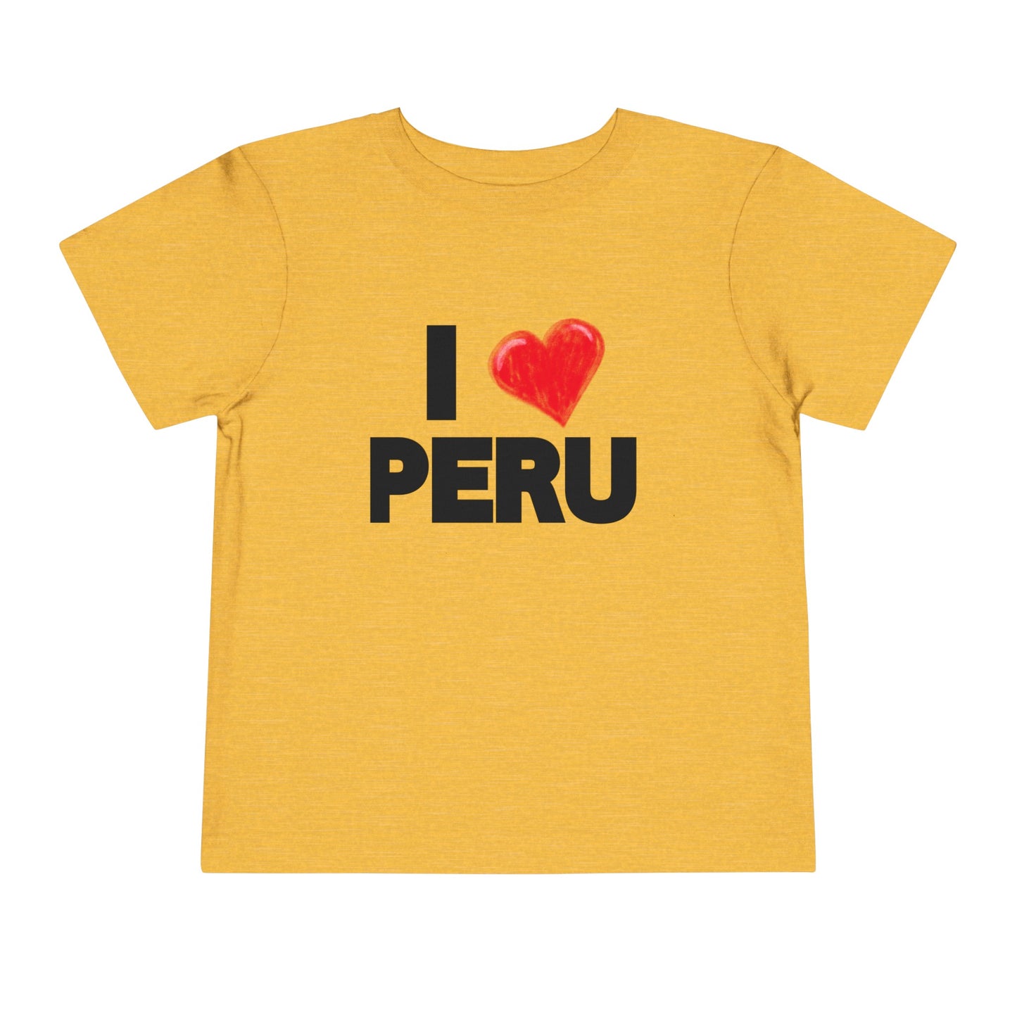 Best PeruvianToddler Short Sleeve Tee "I Love Peru"