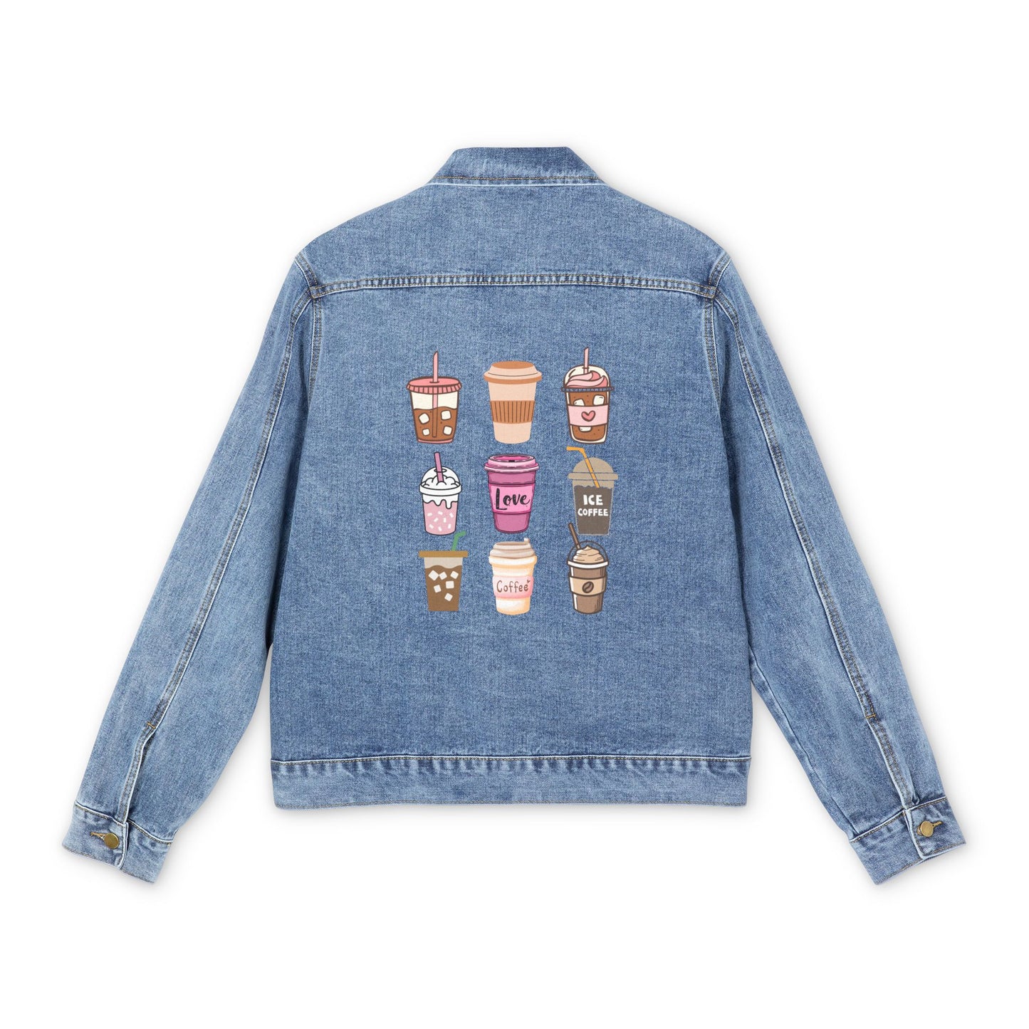 Best Men's Denim Coffee Jacket "Coffee Mugs For Coffee Lovers 1"