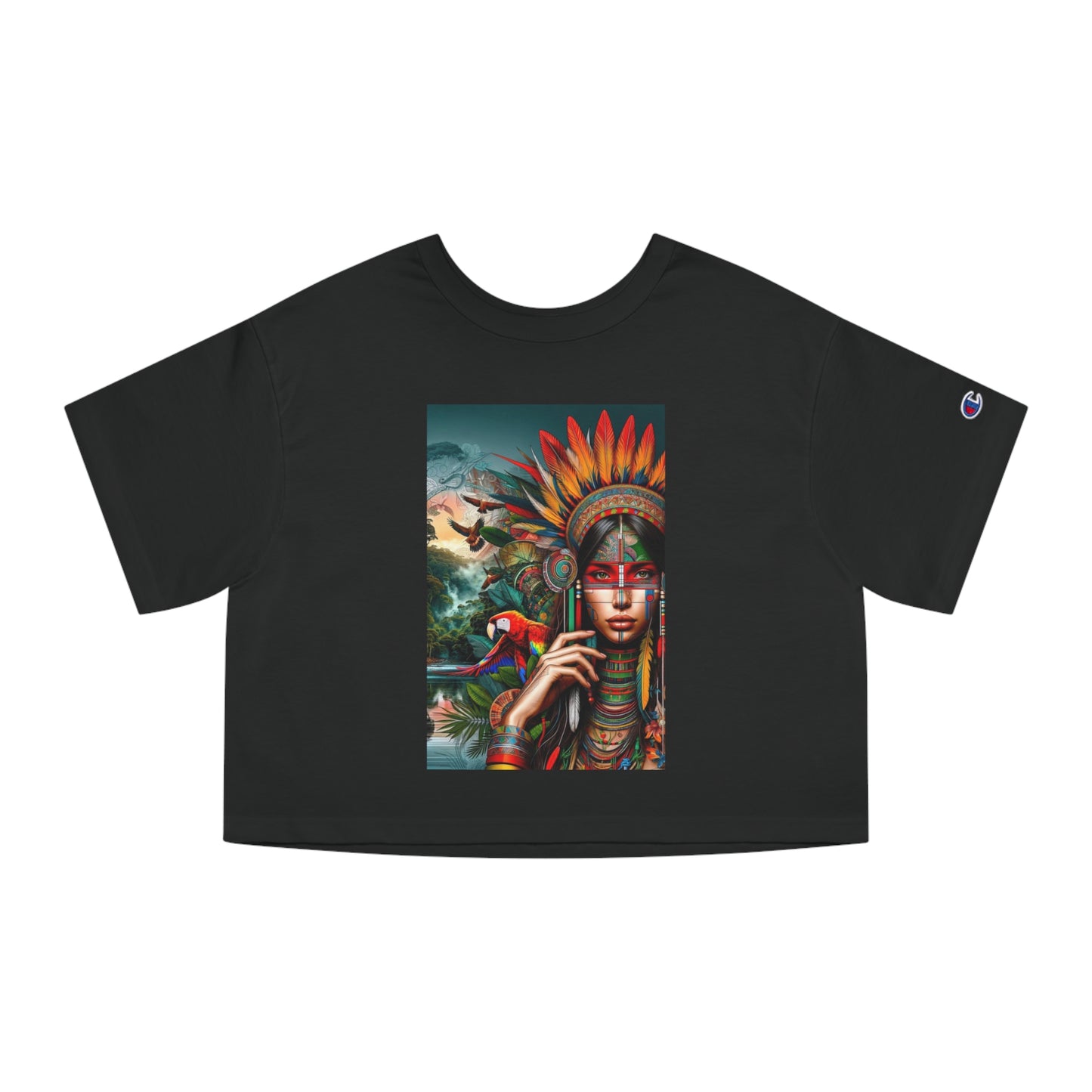Champion Peruvian Cropped T-Shirt "Ashaninka Girl"