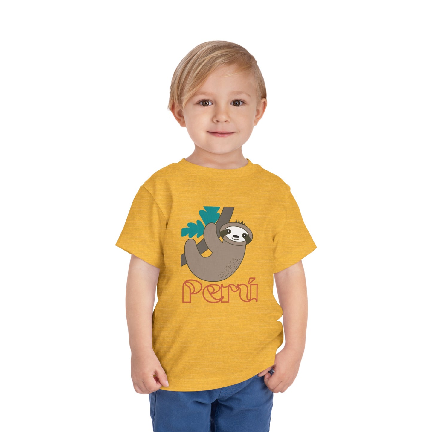 Best PeruvianToddler Short Sleeve Tee "Peru Perezozo"