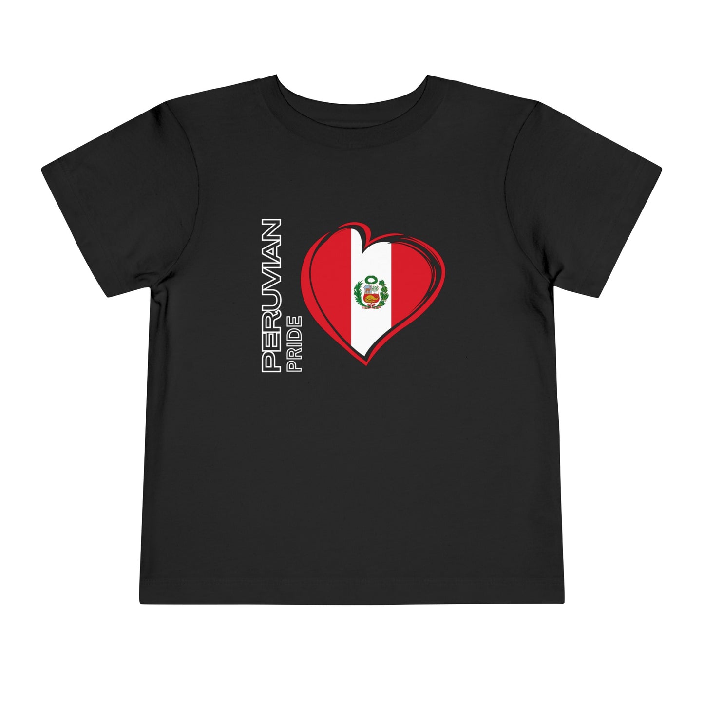 Best PeruvianToddler Short Sleeve Tee "Peruvian Pride Flag"