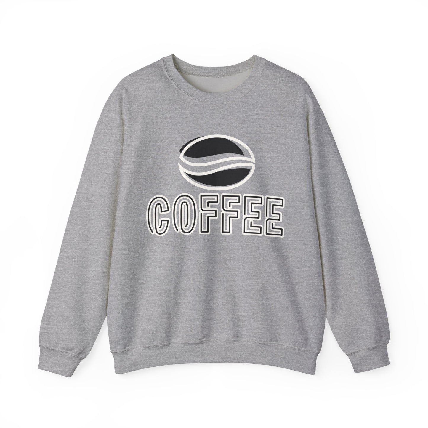 ☕ Minimalist Coffee Sweatshirt USA | Eco-Friendly Unisex Sweater