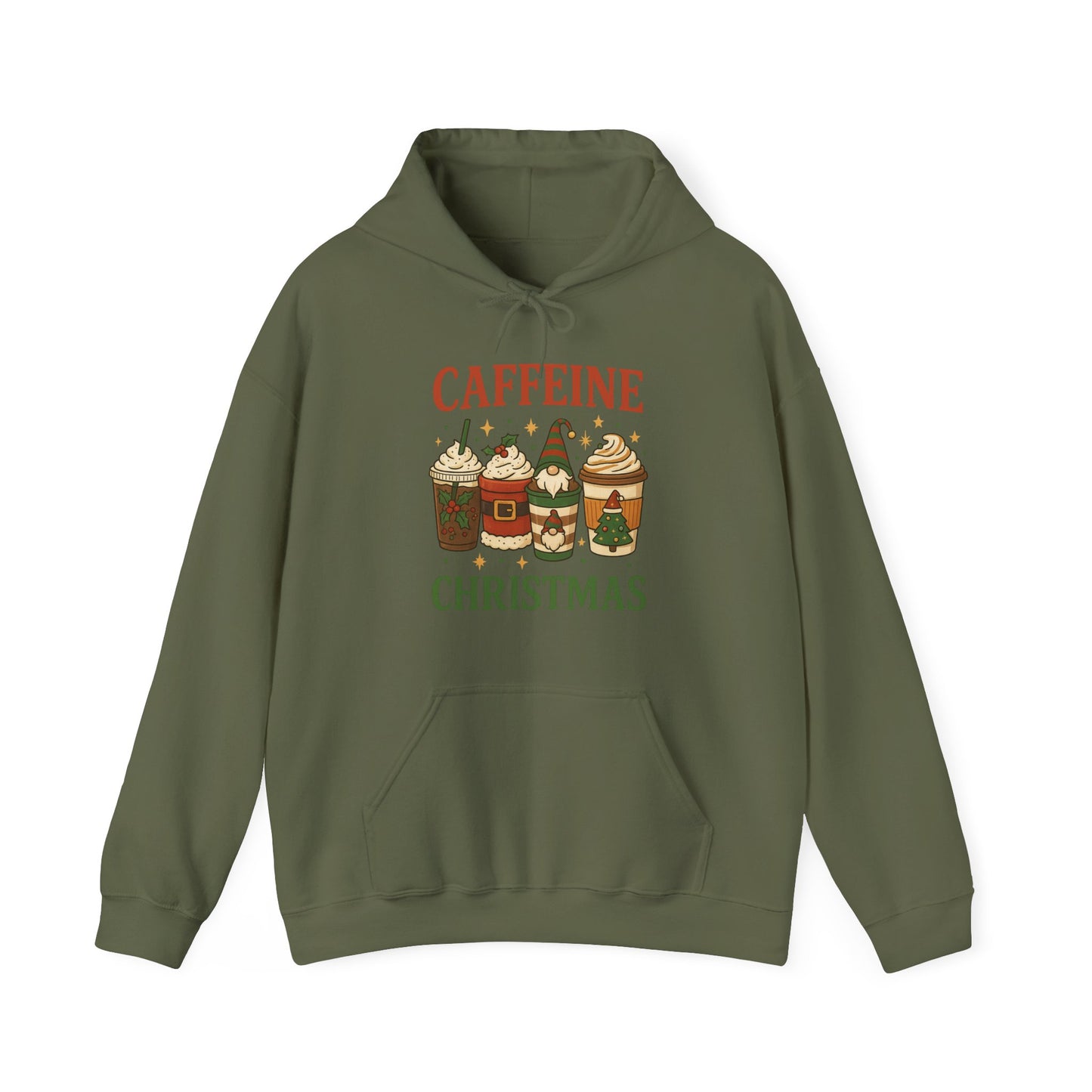 Caffeine Christmas Hoodie USA π
β β Unisex Holiday Coffee Hoodie for Coffee Lovers