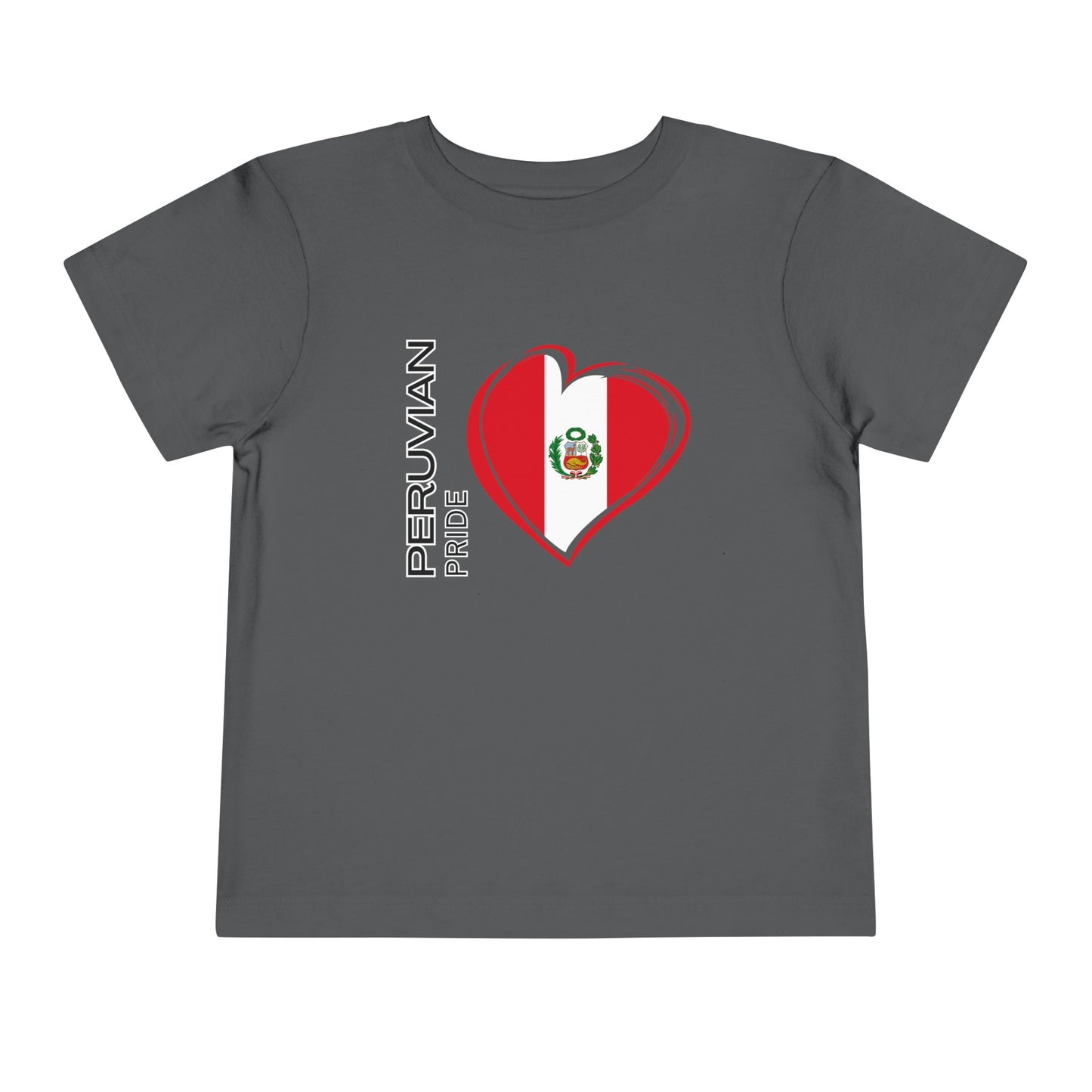 Best PeruvianToddler Short Sleeve Tee "Peruvian Pride Flag"